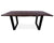 Solid Wood Handmade Dining Table With Metal Legs - 30"H x 63"W x 35.4"D