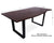 Solid Wood Handmade Dining Table With Metal Legs - 30"H x 71"W x 35.4"D