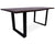 Solid Wood Handmade Dining Table With Metal Legs - 30"H x 71"W x 35.4"D