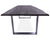 Grey Solid Wood Handmade Dining Table With Metal Legs - 31"H x 86.6"W x 39.4"D