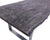 Grey Solid Wood Handmade Dining Table With Metal Legs - 31"H x 86.6"W x 39.4"D
