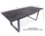 Grey Solid Wood Handmade Dining Table With Metal Legs - 31"H x 86.6"W x 39.4"D