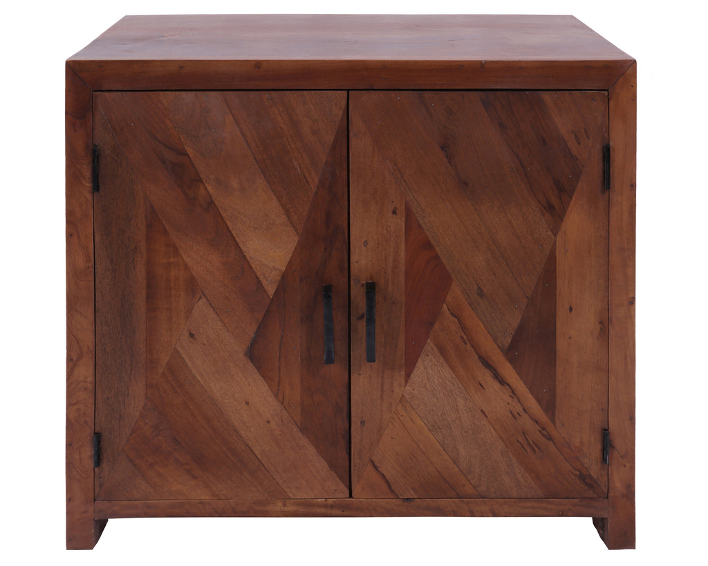 Solid Wood Handcrafted Sideboard Cabinet - 34"H x32"W x 14"D