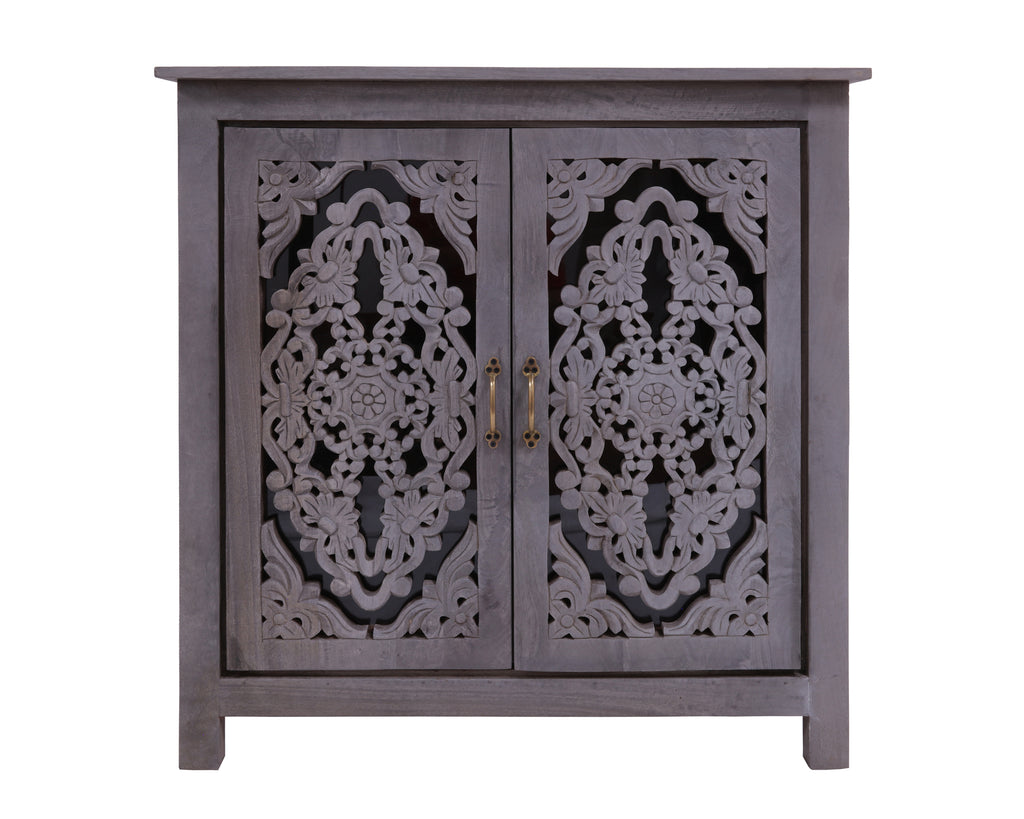 Solid Wood Handcrafted Sideboard Cabinet - 38"H x 36"W x 16"D