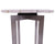 White Agate Accent Side Table Silver Base - 21"H x 16"W x 16"D