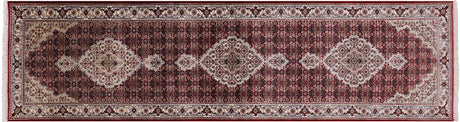 Persian Tabriz Wool & Silk Hand Knotted Runner Rug - Manhattan Rugs