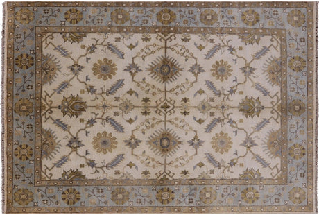 Oushak Hand-Knotted Wool Area Rug - Manhattan Rugs