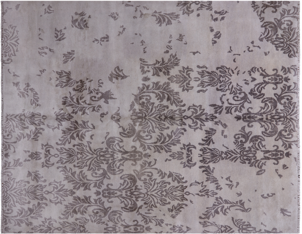 SUPER SALE 8' 0" X 9' 10" Modern Hand Knotted Wool Rug - H5783