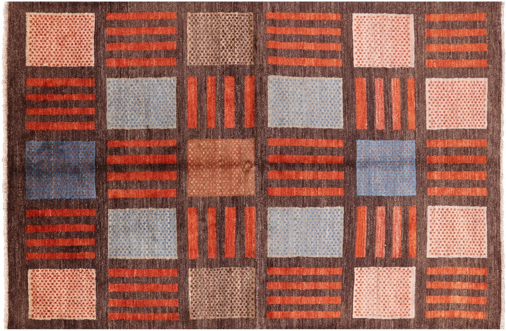 Gabbeh Hand-Knotted Wool Rug - Manhattan Rugs