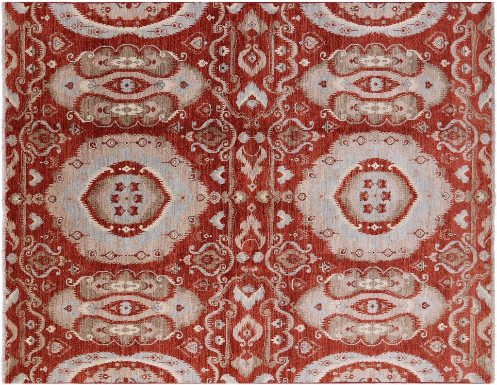 Ikat Hand Knotted Wool Rug - Manhattan Rugs