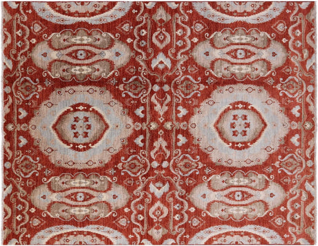 Ikat Hand Knotted Wool Rug - Manhattan Rugs