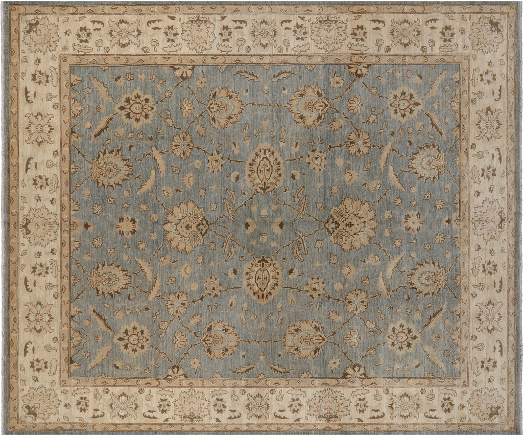 8' 3" X 9' 10" Hand Knotted Turkish Oushak Area Rug - H5983