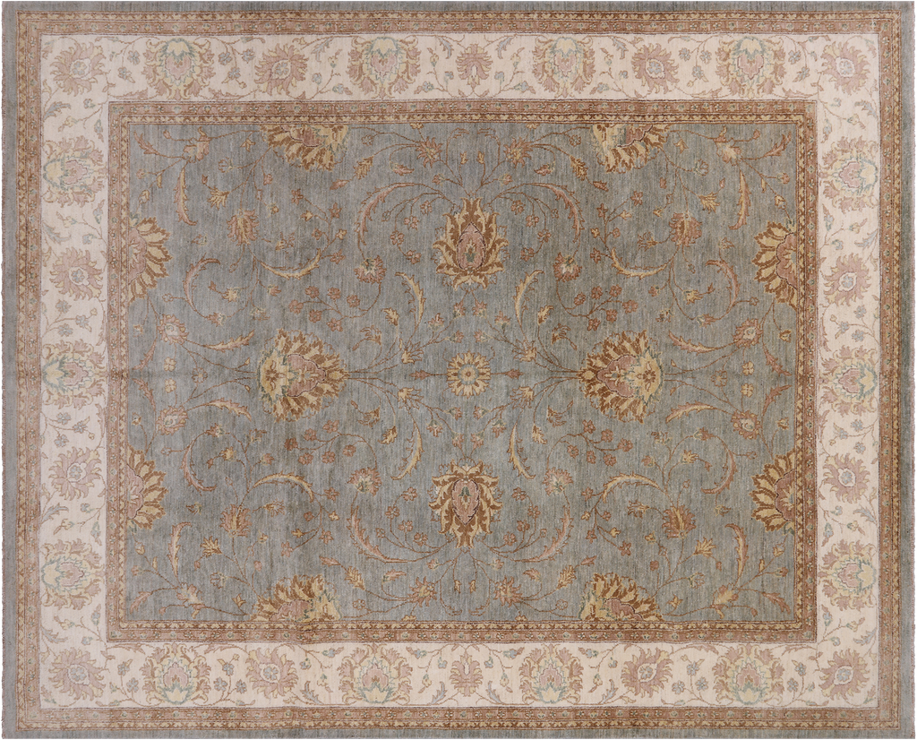 8' 1" X 10' 1" Turkish Oushak Hand Knotted Wool Area Rug - H6032