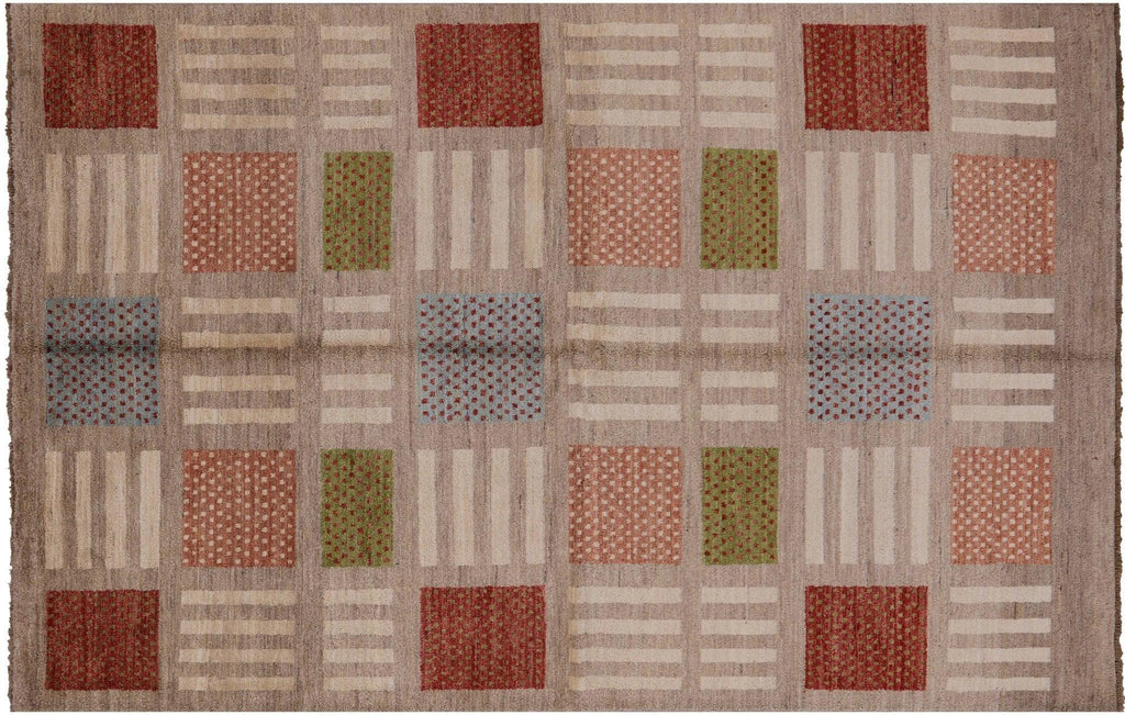 Gabbeh Hand Knotted Wool Area Rug - Manhattan Rugs