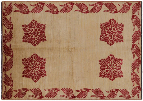 Gabbeh Hand Knotted Wool On Wool Area Rug - Manhattan Rugs