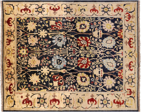 Signed Peshawar Hand Knotted Wool Rug - Manhattan Rugs