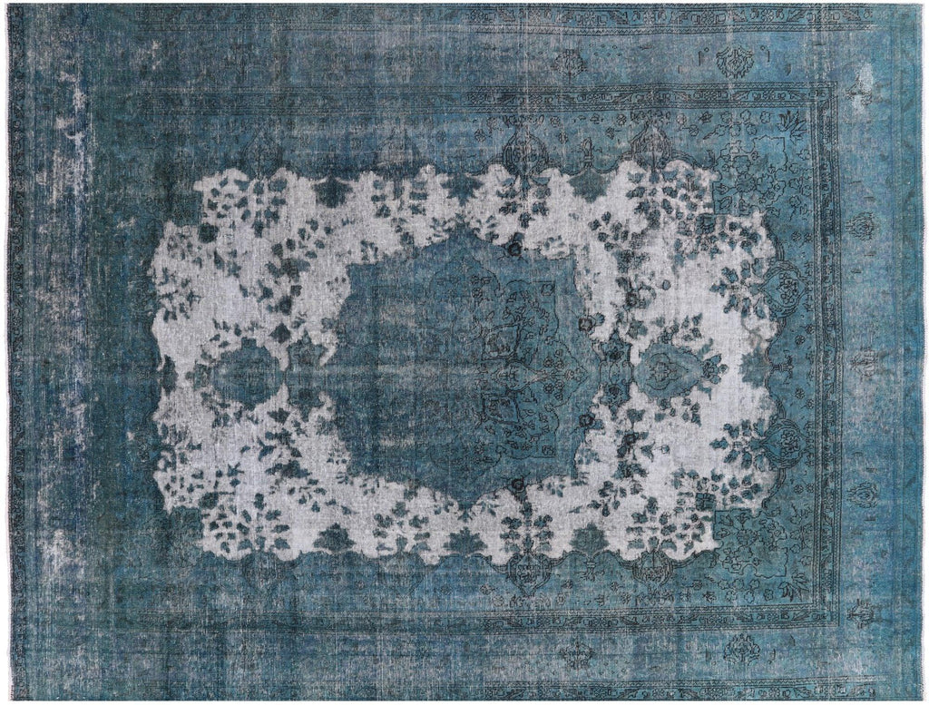Persian Tabriz Overdyed Hand Knotted Wool Area Rug - Manhattan Rugs