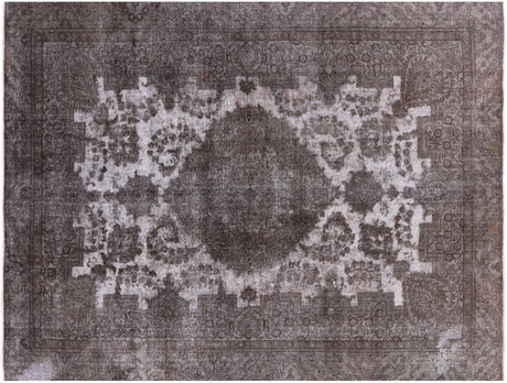 Green Overdyed Tabriz Hand Knotted Rug - Manhattan Rugs