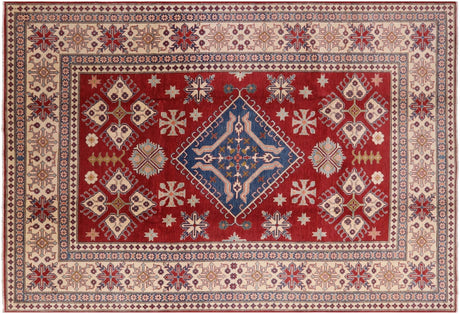 Kazak Hand Knotted Wool Area Rug - Manhattan Rugs