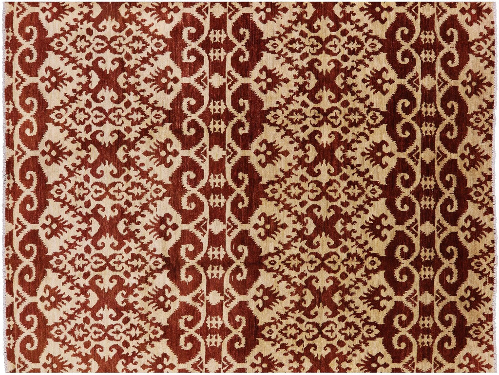 Hand Knotted Ikat Wool Rug - Manhattan Rugs