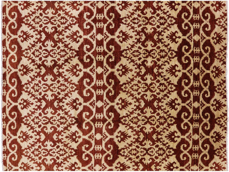 Hand Knotted Ikat Wool Rug - Manhattan Rugs