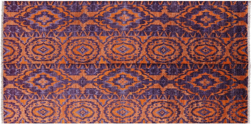 Ikat Hand-Knotted Wool Area Rug - Manhattan Rugs