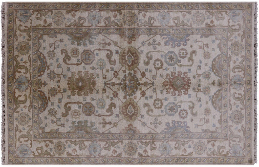 Hand Knotted Oushak Wool Rug - Manhattan Rugs