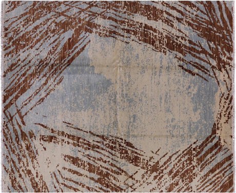 Abstract Hand-Knotted Wool Rug - Manhattan Rugs