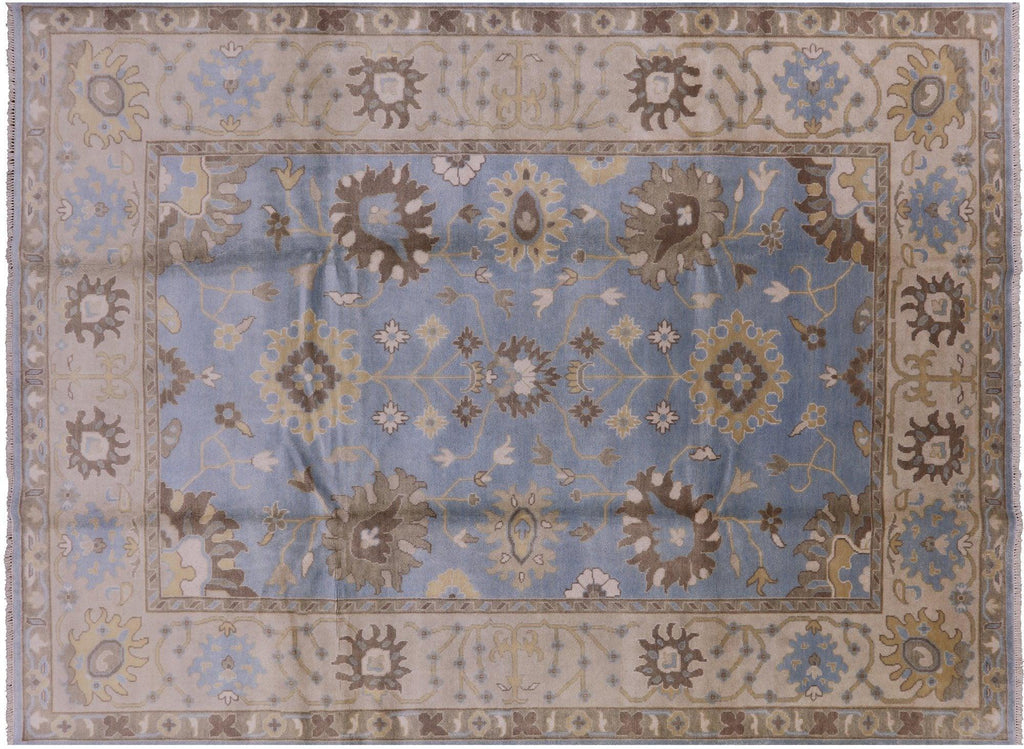 Turkish Oushak Hand Knotted Wool Rug - Manhattan Rugs