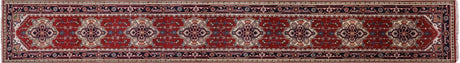 Hand Knotted Heriz Serapi Runner Wool Rug - Manhattan Rugs