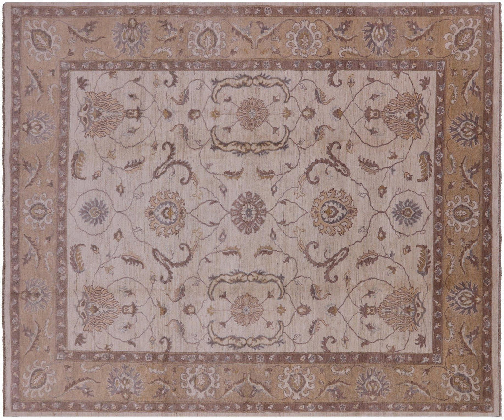 Turkish Oushak Hand Knotted Area Rug - Manhattan Rugs