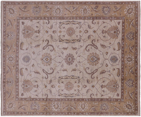 Turkish Oushak Hand Knotted Area Rug - Manhattan Rugs