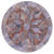 Abstract Round Printed Natural Cowhide Hand Stitched Rug - Manhattan Rugs