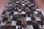 Black & Brown Salt & Pepper Natural Cowhide Hand Stitched Rug - Manhattan Rugs