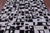 Wabi-Sabi Black & White Natural Cowhide Hand Stitched Rug - Manhattan Rugs