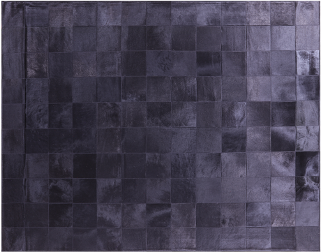 Black Natural Cowhide Hand Stitched Rug - Manhattan Rugs