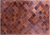 Lantern Tile Brown Natural Cowhide Hand Stitched Rug - Manhattan Rugs