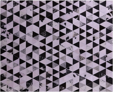 Light Pink Natural Cowhide Hand Stitched Rug - Manhattan Rugs