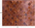 Lantern Tile Brown Natural Cowhide Hand Stitched Rug - Manhattan Rugs