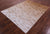 Brown & White Gradient Brickwork Natural Cowhide Hand Stitched Rug - Manhattan Rugs