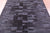 Black Brickwork Natural Cowhide Hand Stitched Rug - Manhattan Rugs