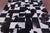 Black & White Salt & Pepper Natural Cowhide Hand Stitched Rug - Manhattan Rugs