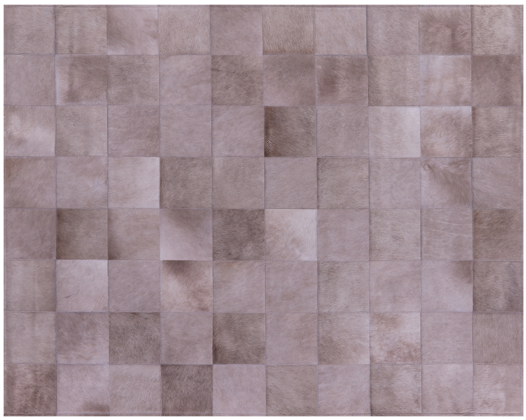Light Brown Natural Cowhide Hand Stitched Rug - Manhattan Rugs