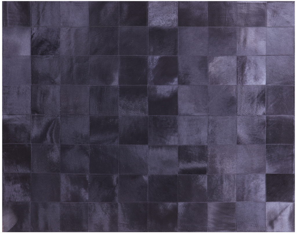 Black Natural Cowhide Hand Stitched Rug - Manhattan Rugs