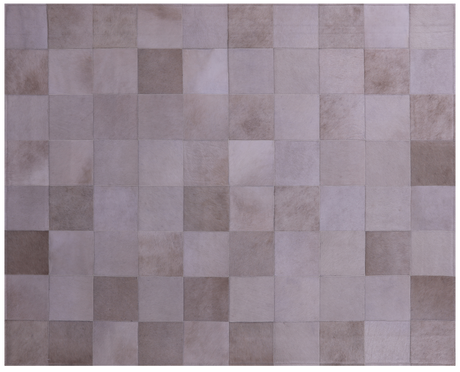 White Natural Cowhide Hand Stitched Rug - Manhattan Rugs