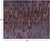 Brown Brickwork Natural Cowhide Hand Stitched Rug - Manhattan Rugs