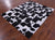 Black & White Natural Cowhide Hand Stitched Rug - Manhattan Rugs