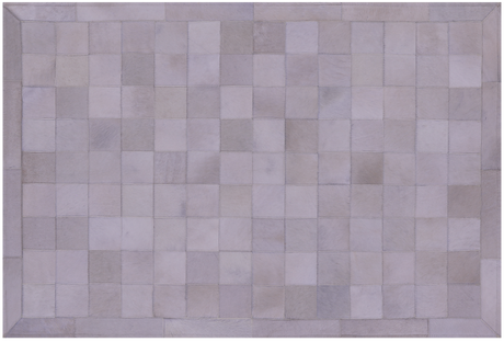White Natural Cowhide Hand Stitched Rug - Manhattan Rugs