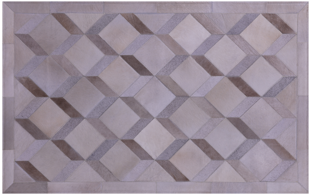 Brown Natural Cowhide Hand Stitched Rug - Manhattan Rugs