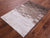Brown & White Gradient Brickwork Natural Cowhide Hand Stitched Rug - Manhattan Rugs